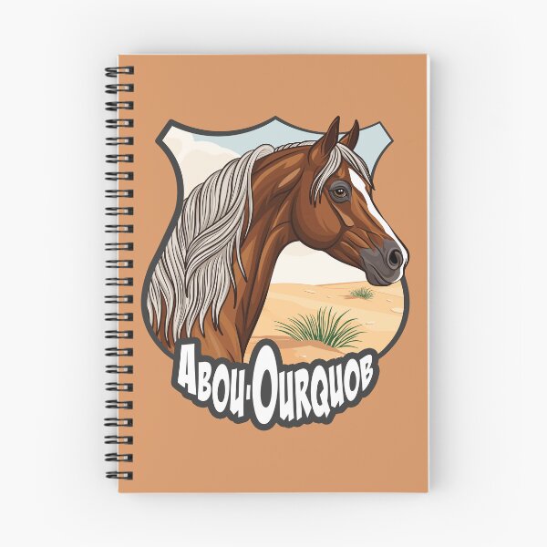Item preview, An Arabian horse named Abu'Urqub, a coat of arms, and a desert. designed and sold by Cheval-de-coeur.