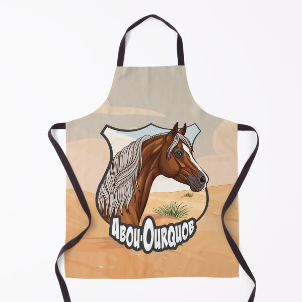 Item preview, An Arabian horse named Abu'Urqub, a coat of arms, and a desert. designed and sold by Cheval-de-coeur.