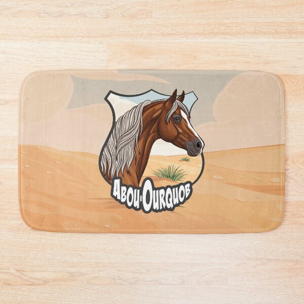 Item preview, An Arabian horse named Abu'Urqub, a coat of arms, and a desert. designed and sold by Cheval-de-coeur.