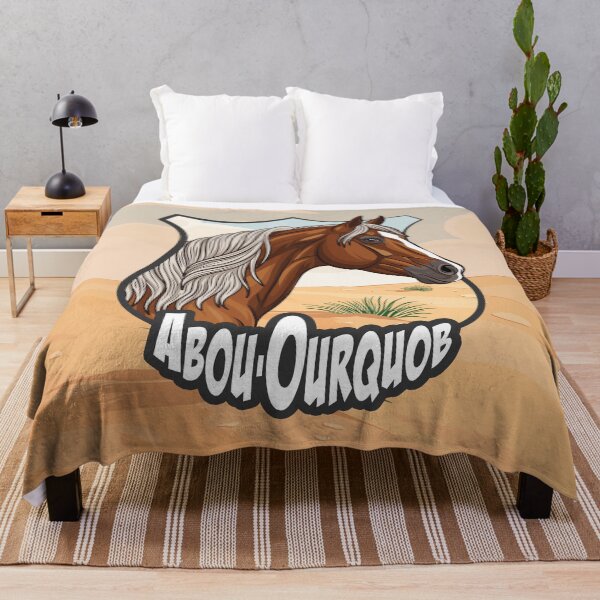Item preview, An Arabian horse named Abu'Urqub, a coat of arms, and a desert. designed and sold by Cheval-de-coeur.