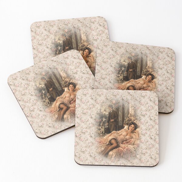 Item preview, Vintage Romantic Couple Floral Art designed and sold by GRFORA.