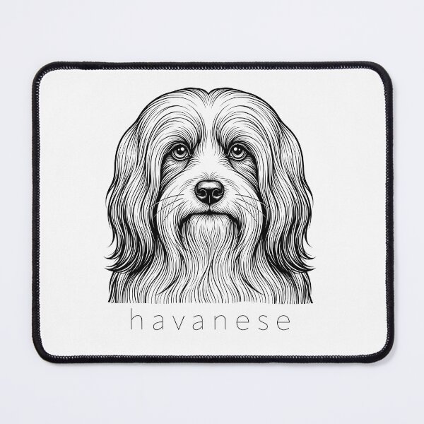 Item preview, Havanese Portrait Illustration designed and sold by SUP-R-Ts.