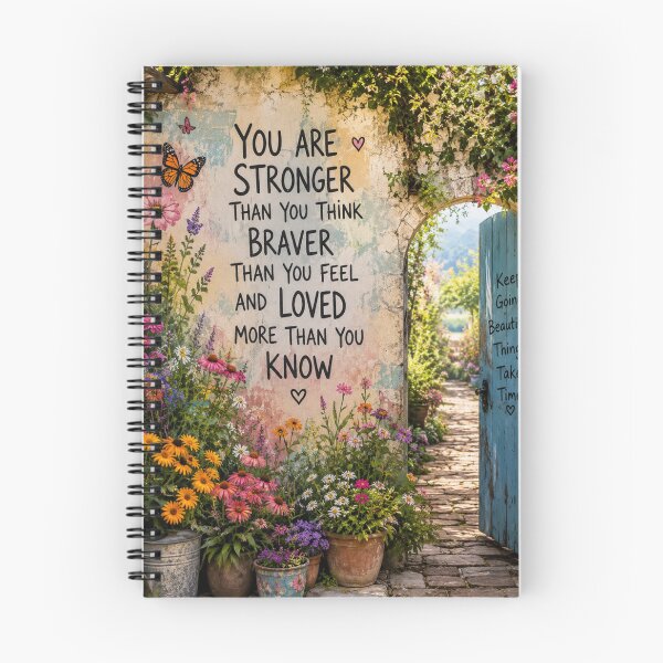 Item preview, Stronger Than You Think – Inspirational Garden Quote designed and sold by Kimberly Palmer.