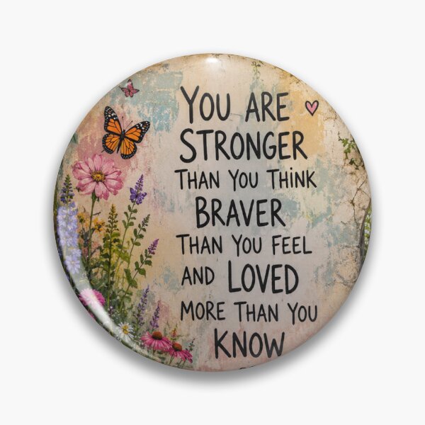Item preview, Stronger Than You Think – Inspirational Garden Quote designed and sold by Kimberly Palmer.