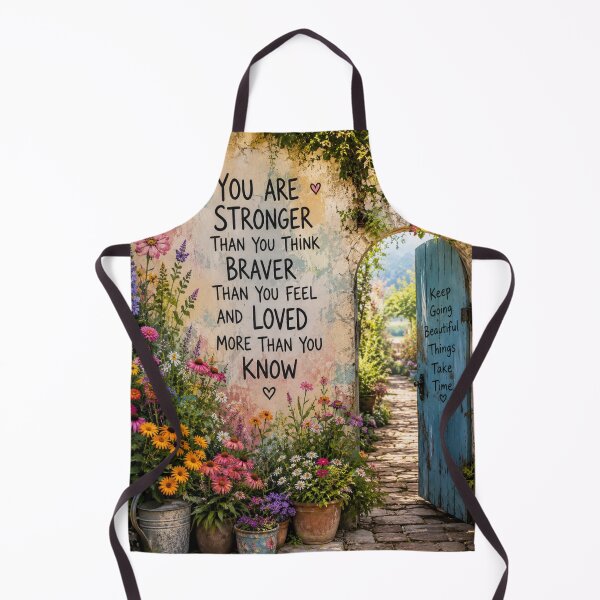 Item preview, Stronger Than You Think – Inspirational Garden Quote designed and sold by Kimberly Palmer.