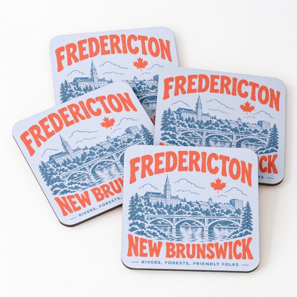 Item preview, Fredericton Retro City designed and sold by HowToCanadian.