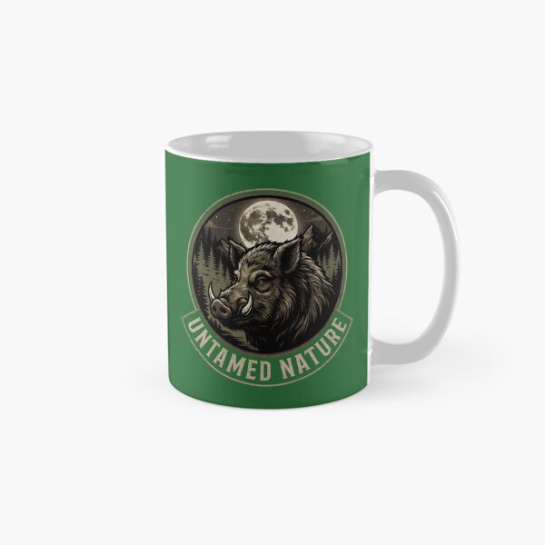 Item preview, Retro Wildlife Wild Boar Night Landscape. designed and sold by MyHappyArtShop.