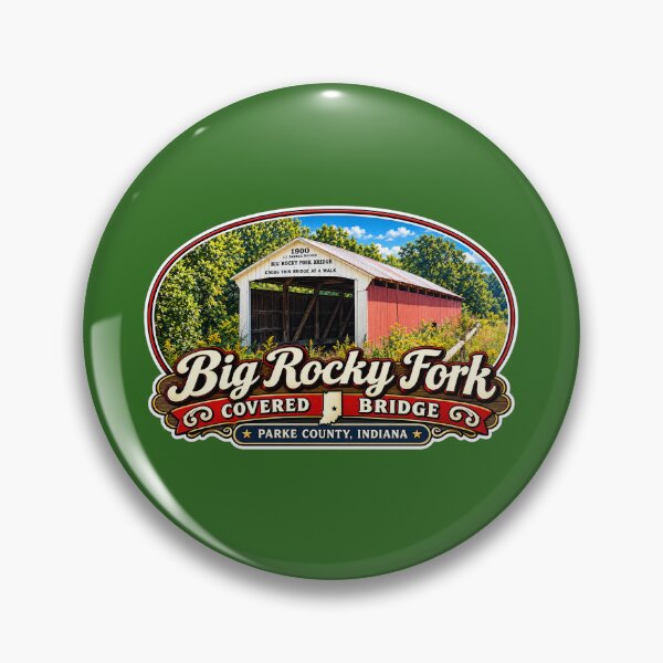 Item preview, Big Rocky Fork Covered Bridge - Americana Series designed and sold by gotucoveredart.