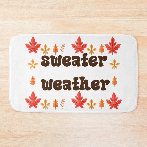 Item preview, 'Sweater Weather' Fall Leaves Vintage Autumn designed and sold by NAMASTHE WORLD.
