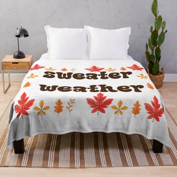Item preview, 'Sweater Weather' Fall Leaves Vintage Autumn designed and sold by NAMASTHE WORLD.