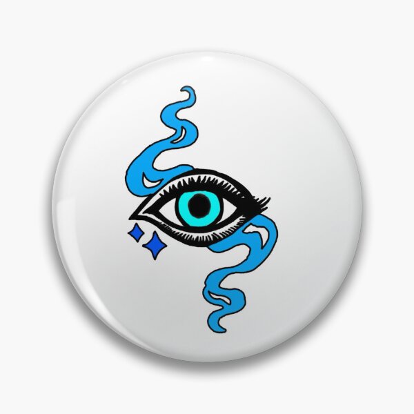 Item preview, Trippy Blue Evil Eye designed and sold by KayCozyStickers.