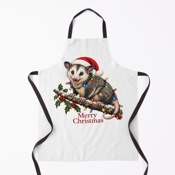 Item preview, Cute Possum Christmas – Merry Christmas Possum with Holiday Lights designed and sold by SVALANART.