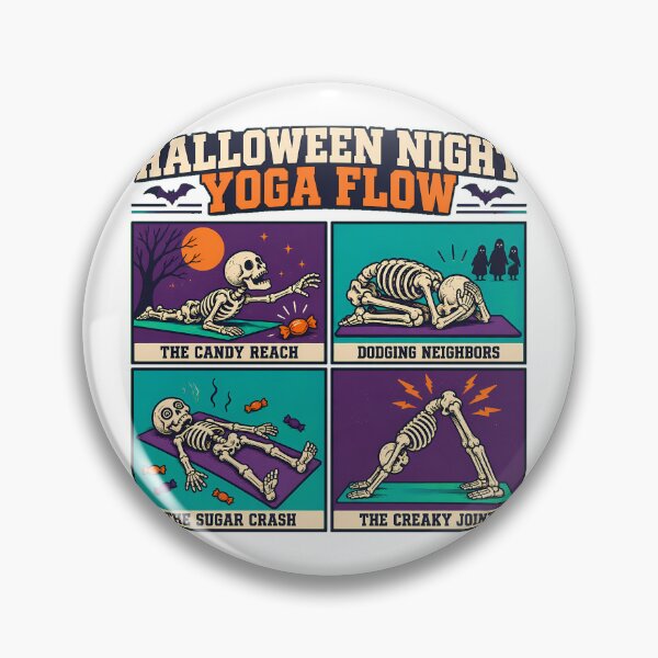 Item preview, Skeleton Yoga Comic Strip Halloween Yogi designed and sold by chattsuede.