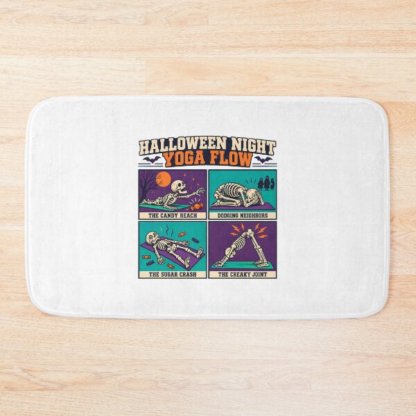 Item preview, Skeleton Yoga Comic Strip Halloween Yogi designed and sold by chattsuede.