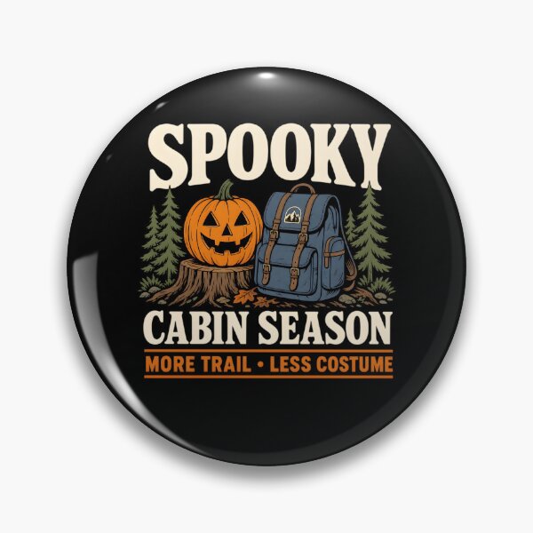 Item preview, Spooky Cabin Season Halloween Camping Hiking Fall Autumn  designed and sold by clothesy7.
