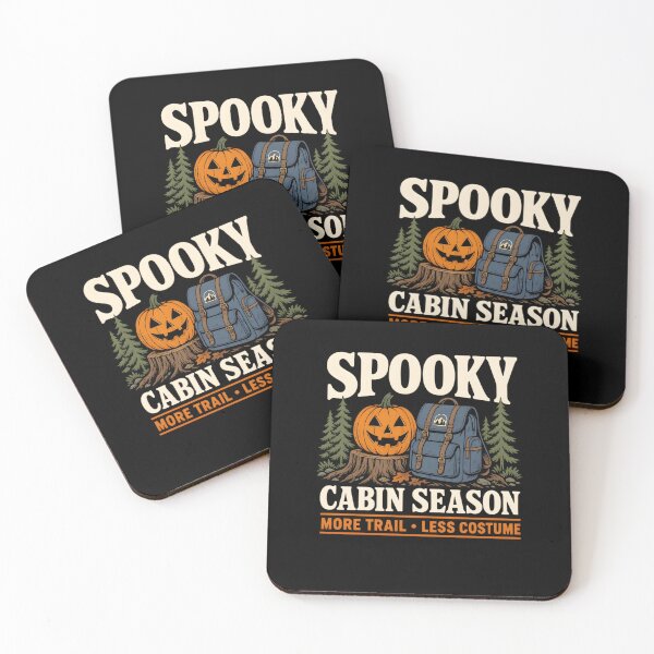 Item preview, Spooky Cabin Season Halloween Camping Hiking Fall Autumn designed and sold by clothesy7.