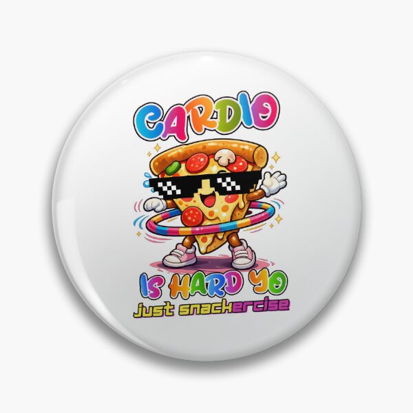 Item preview, Cardio Is Hard Yo – Cute Pizza Slice designed and sold by bonnyinmind.