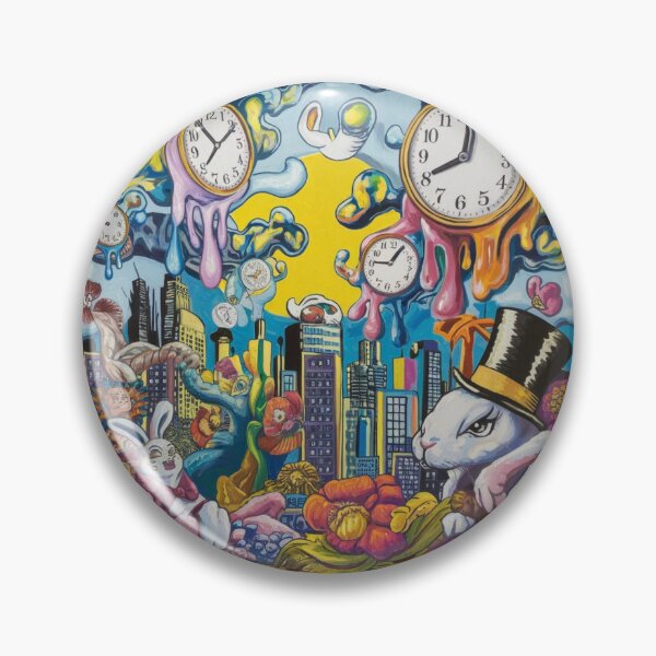 Item preview, Surreal Wonderland Rabbit Clock Dream designed and sold by EchoWave11.
