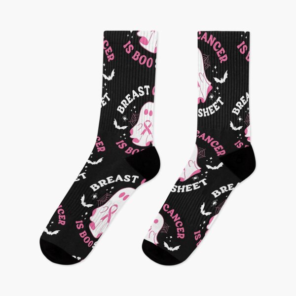 Item preview, In October We Wear Pink Breast Cancer Is Boo Sheet Halloween  designed and sold by H3ll-Ash-Studio.