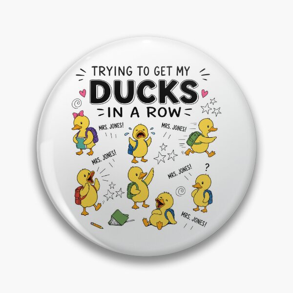 Item preview, Trying to Get My Ducks in a Row Teacher Humor designed and sold by Krasnovaovaova.