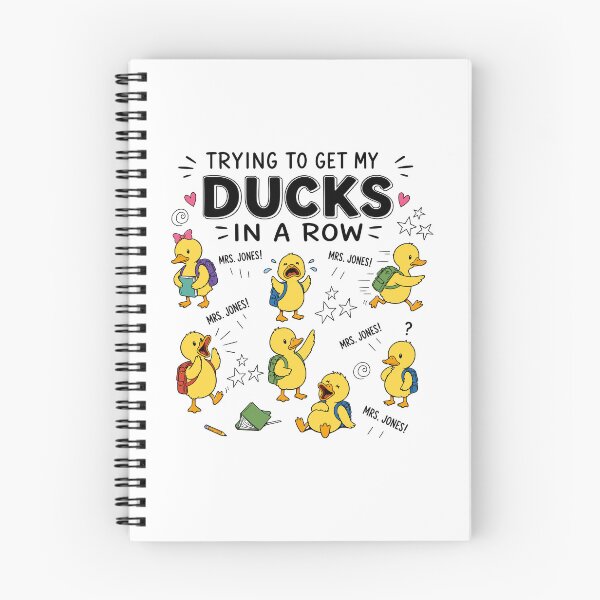 Item preview, Trying to Get My Ducks in a Row Teacher Humor designed and sold by Krasnovaovaova.