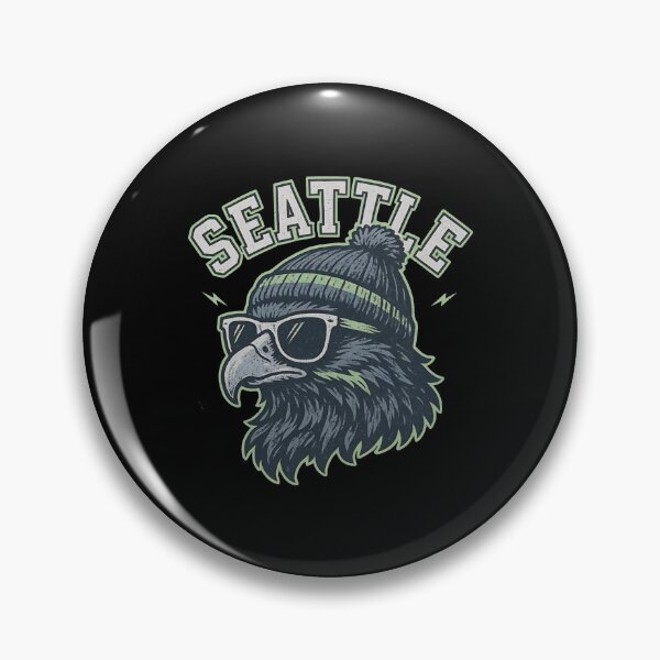 Item preview, Seattle Cool Osprey Seahawk Sunglasses Winter Beanie Mascot designed and sold by Dravienart.