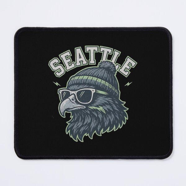 Item preview, Seattle Cool Osprey Seahawk Sunglasses Winter Beanie Mascot designed and sold by Dravienart.