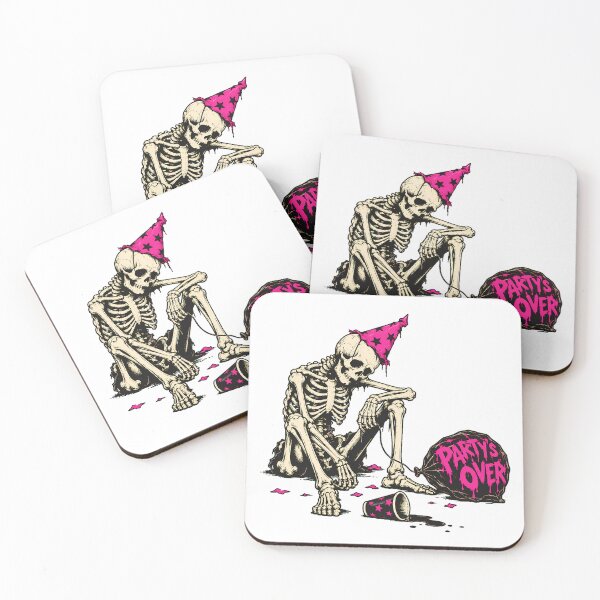 Item preview, Sad Skeleton Pink Balloon Goth Humor designed and sold by chattsuede.