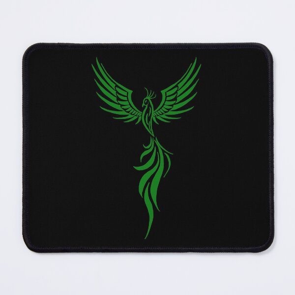 Item preview, Majestic Green Rising Phoenix Silhouette designed and sold by URSM.