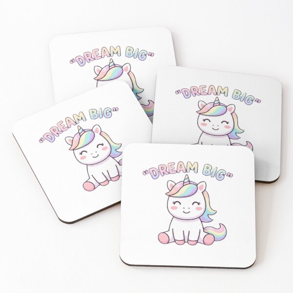 Item preview, Dream Big Cute Unicorn designed and sold by lailakhalaf.