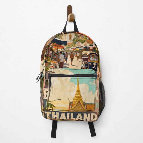 Item preview, Khao San Road 1968 – Discovering Bangkok | Vintage Thailand Travel Poster designed and sold by Spirit of Siam.