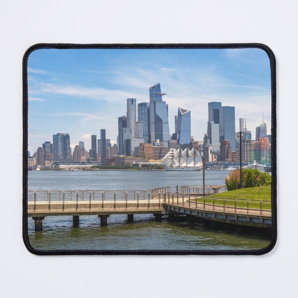 Item preview, New York City Skyline - Sailboat On The Hudson River designed and sold by DGMaxShop.