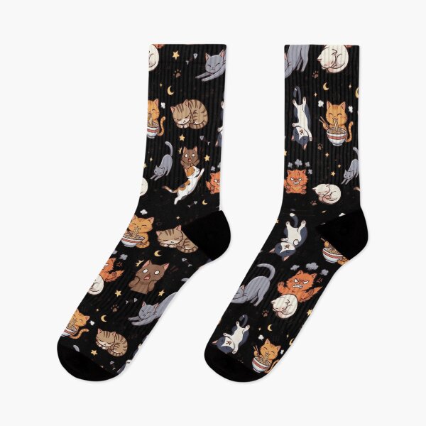 Item preview, Funny Cat Moods Seamless Kawaii Anime Pattern designed and sold by mood-draftsman.