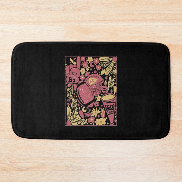 Item preview, KC Game Day Football Floral Doodle Retro Cute Tailgate designed and sold by Dravienart.