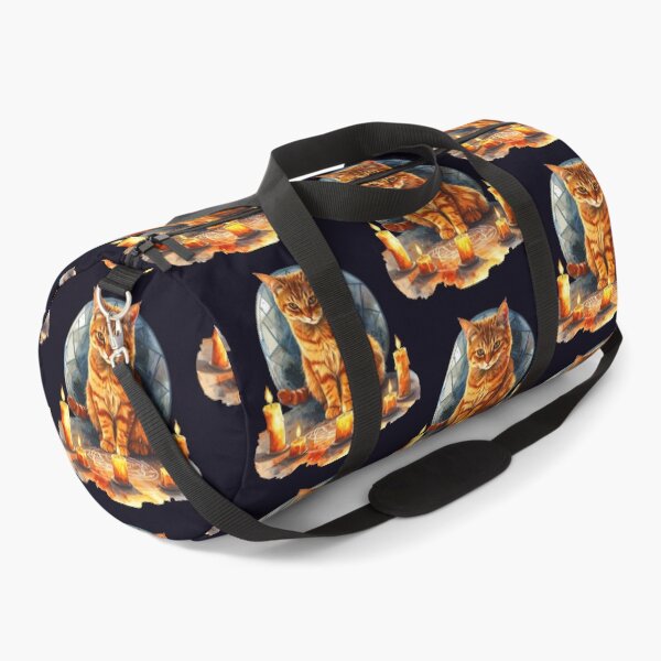 Item preview, The witch's cat, orange cat with candles designed and sold by LiskoDesign.