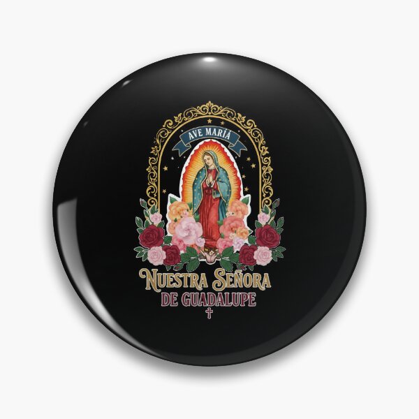 Item preview, Nuestra Señora De Guadalupe Ave Maria Virgin Mary Floral Arch designed and sold by Dravienart.