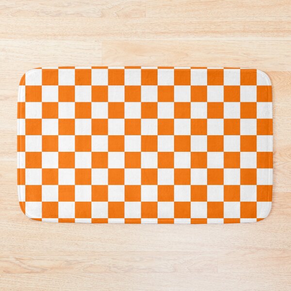 Item preview, White and Orange Checkers Print All Over designed and sold by Feeling Artsy.