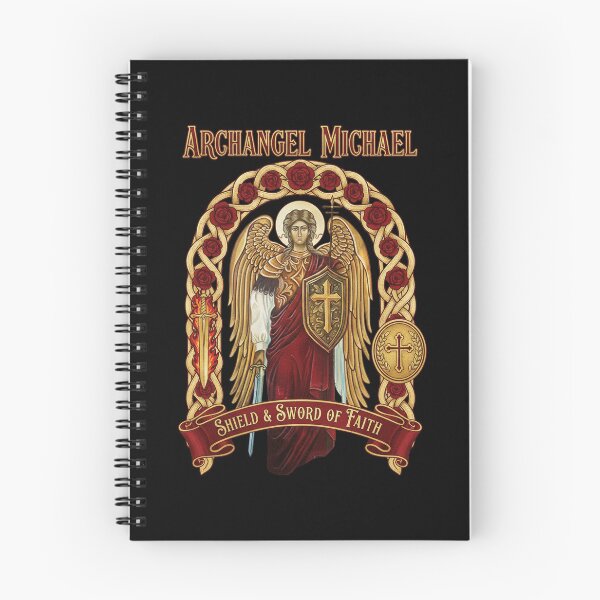 Item preview, Archangel Michael Shield And Sword Of Faith Catholic Warrior Angel designed and sold by Dravienart.