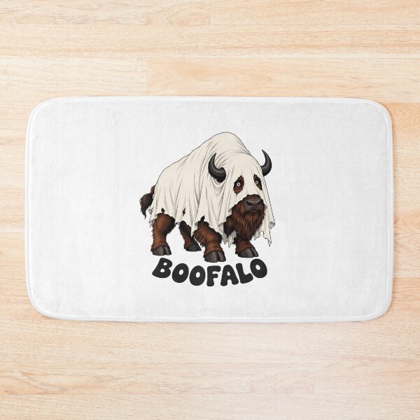 Item preview, Boofalo Ghost Bison Sheet Horns Halloween designed and sold by chattsuede.