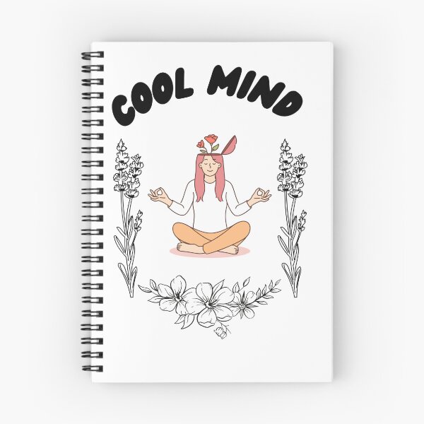 Item preview, ​Cool Mind Meditation Floral Aesthetic Mental Health Art designed and sold by Mmtrader12.