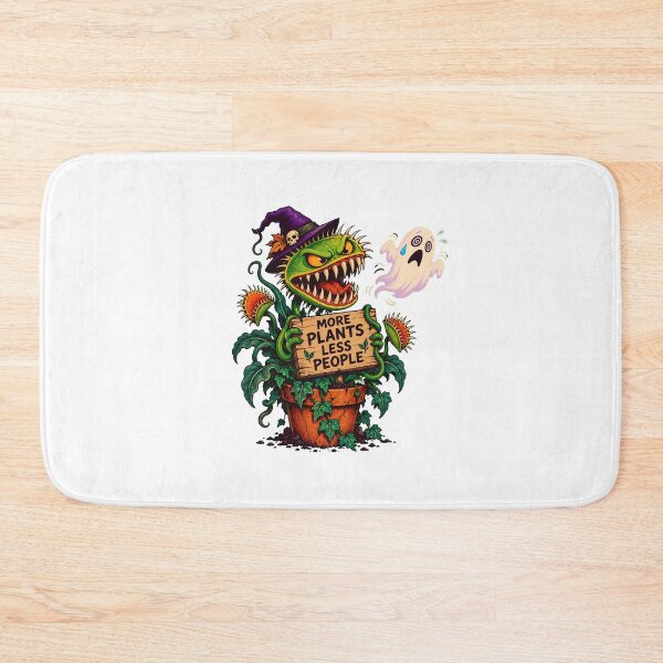 Item preview, Spooky Plant Flytrap Scaring Ghost Halloween Introvert designed and sold by chattsuede.