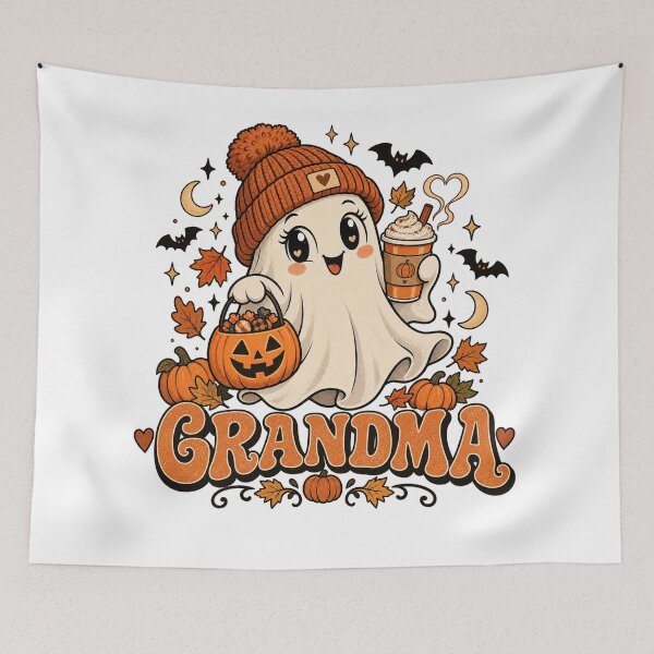 Item preview, Cute Halloween Grandma Ghost Pumpkin Costume designed and sold by will freed18.