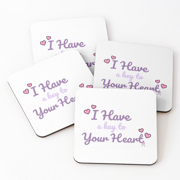 Item preview, I Have a Key to Your Hears - Romantic pastel Quote designed and sold by Rehnair.