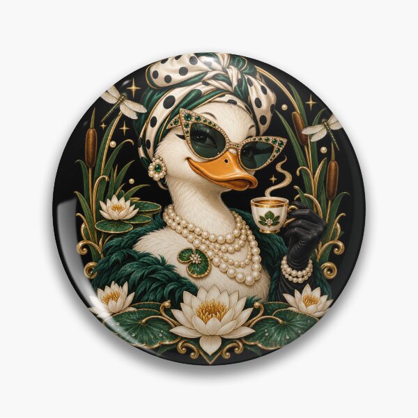 Item preview, Glam Mallard Duck Wearing Polka Dots Bandana, Hunting Season designed and sold by will freed18.