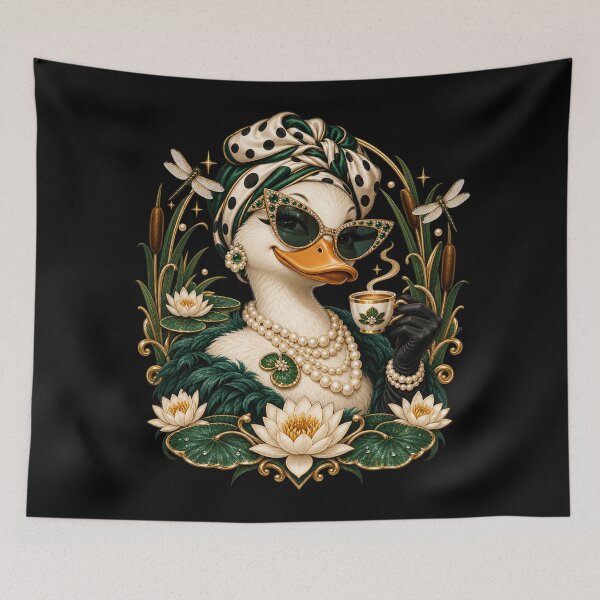 Item preview, Glam Mallard Duck Wearing Polka Dots Bandana, Hunting Season designed and sold by will freed18.