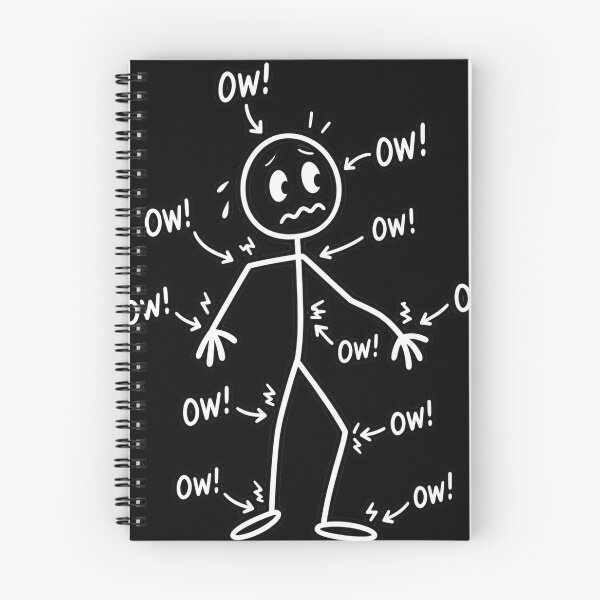 Item preview, Funny Ow Ow Ow Ow Saying Body Pain Character Humor Sarcastic designed and sold by will freed18.