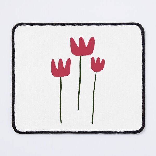 Item preview, Cute Red Tulips Minimalist Sparkle Illustration designed and sold by IriArt-Designs.