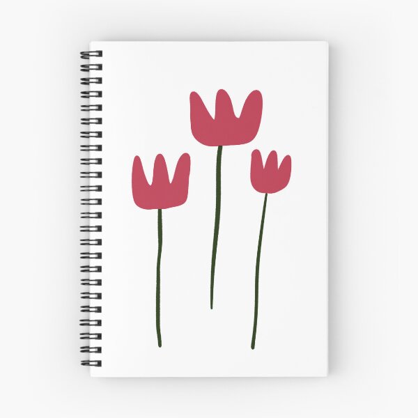 Item preview, Cute Red Tulips Minimalist Sparkle Illustration designed and sold by IriArt-Designs.