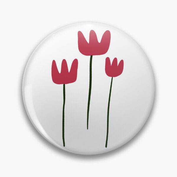 Item preview, Cute Red Tulips Minimalist Sparkle Illustration designed and sold by IriArt-Designs.