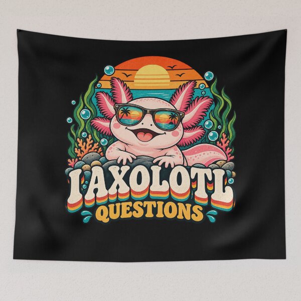 Item preview, I Axolotl Questions – Cute Retro Axolotl designed and sold by will freed18.